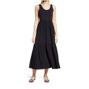 NORDSTROM Mixed Media Tank Maxi Dress
